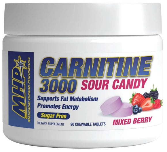 MHP Carnitine 3000 Sour Candy Chews Fat Burner