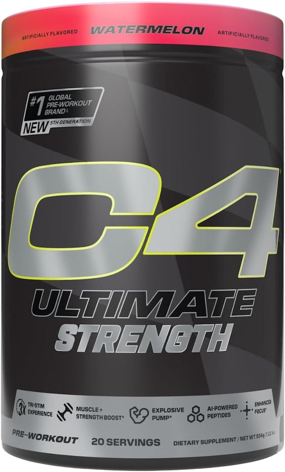 Cellucor C4 Ultimate Strength|Pre-Workout|Mass For Life|