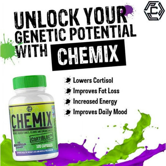 Chemix Cortibloc 120 caps|cortisol|Mass For Life|