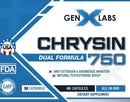 GenXLabs Chrysin 750 60 Capsules|Test Booster|Mass For Life|