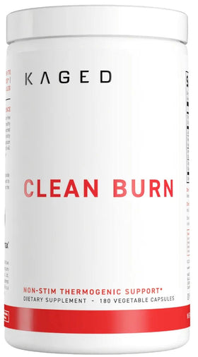 Kaged Clean Burn 180 Vegetable Capsules|Fat Burner|Mass For Life|