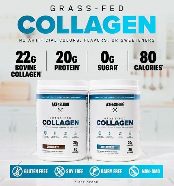 Axe and Sledge Collagen Hydrolyzed Bovine Collagen|Collagen|Mass For Life|
