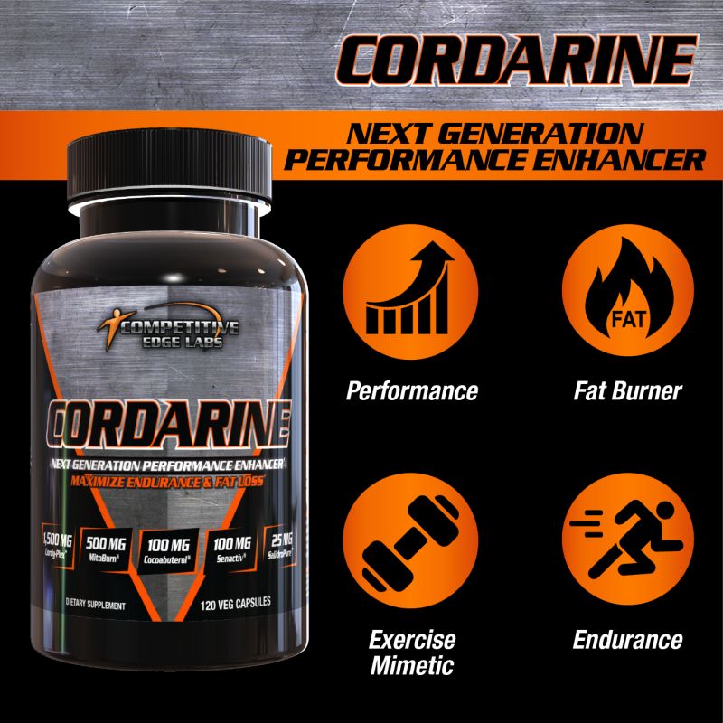 Competitive Edge Labs Cordarine 120 Caps|Mass For Life|Test Booster