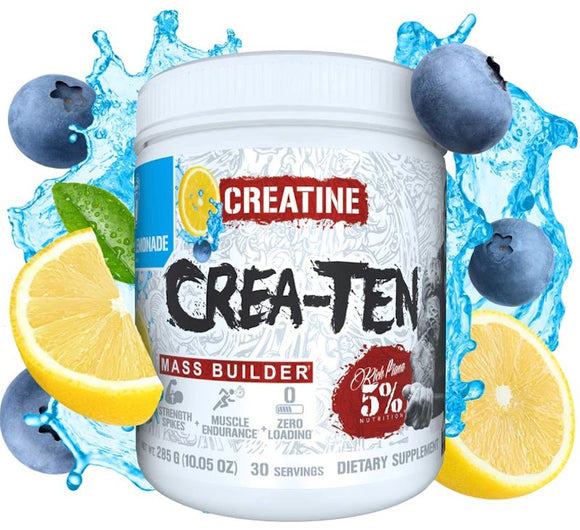5% Nutrition Crea-Ten 30 Servings|Creatine|Mass For Life|
