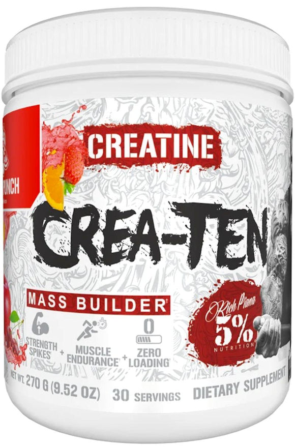 5% Nutrition Crea-Ten 30 Servings|Creatine|Mass For Life|