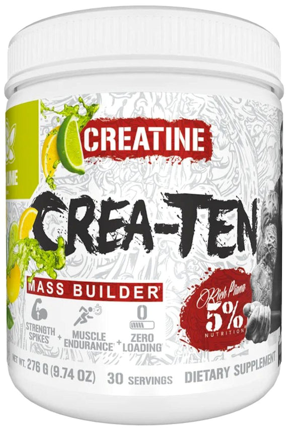 5% Nutrition Crea-Ten 30 Servings|Creatine|Mass For Life|
