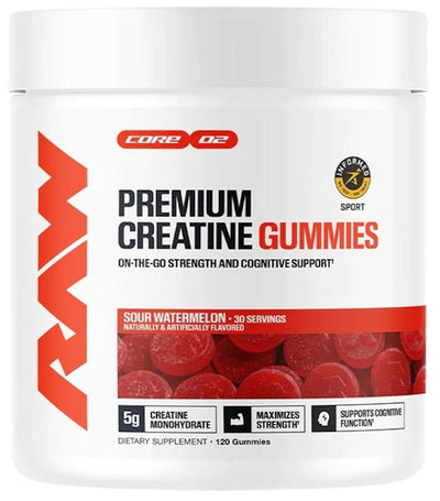 RAW Nutrition, Premium Creatine Gummies|Creatine|Mass For Life|