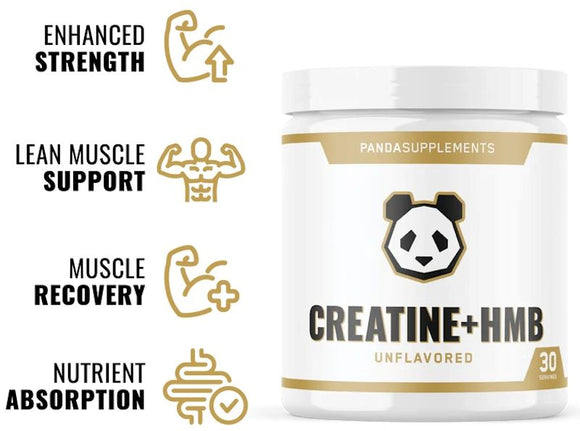 Panda Creatine + HMB Pre-Workout|Pre Workout|Mass For Life|