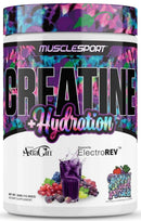 Musclesport Creatine+Hydration, Pre-Workout, Recovery, Muscle Gains|Creatine|Mass For Life|