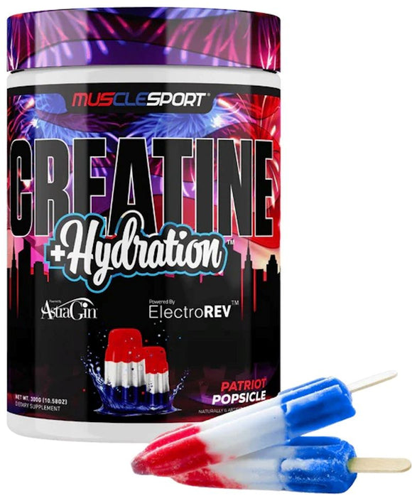 Musclesport Creatine+Hydration, Pre-Workout, Recovery, Muscle Gains|Creatine|Mass For Life|