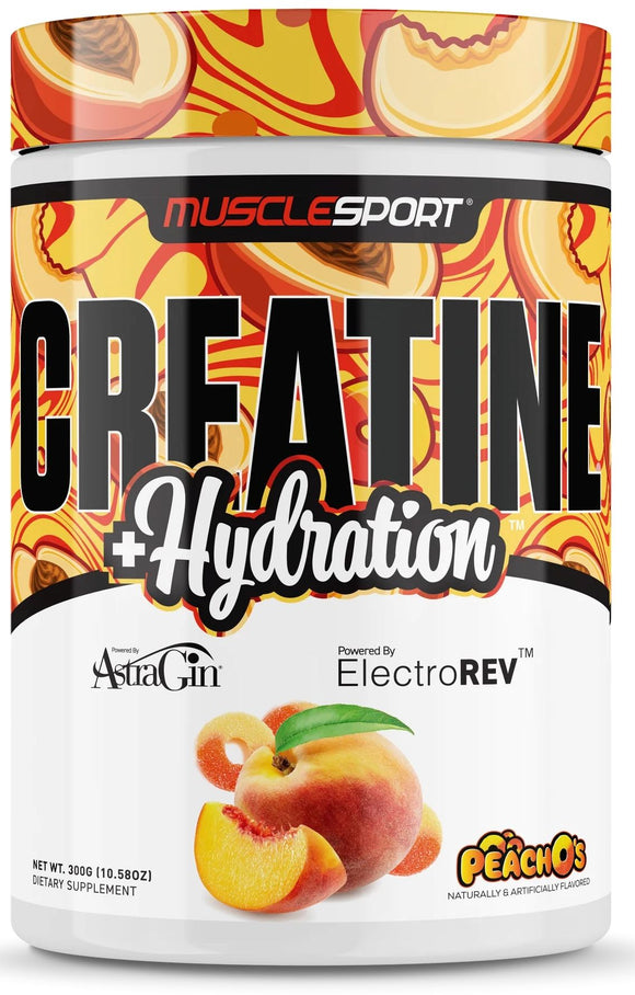Musclesport Creatine+Hydration, Pre-Workout, Recovery, Muscle Gains|Creatine|Mass For Life|