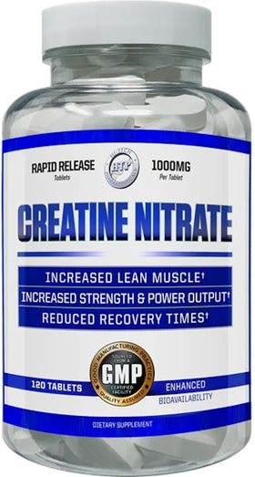 Hi-Tech Pharmaceuticals Creatine Nitrate 1000mg 120 Tablets|Creatine|Mass For Life|