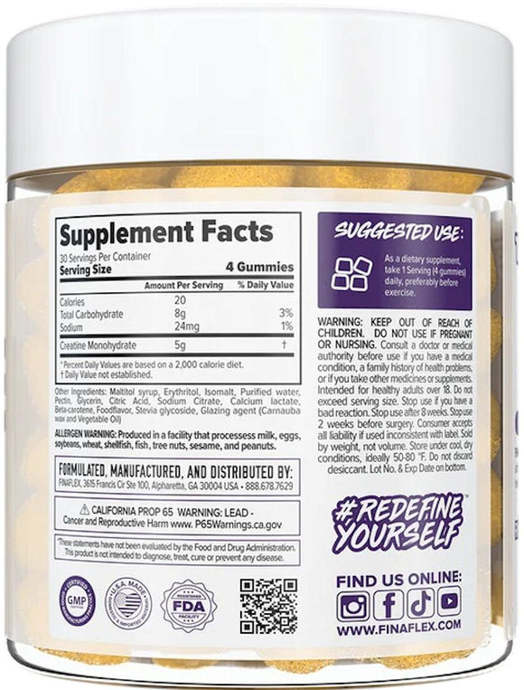 FinaFlex Creatine Gummies|Creatine|Mass For Life|