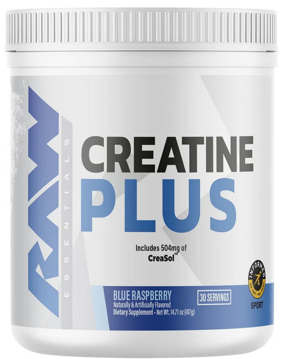 Raw Nutrition Creatine Plus HMB Blue Raspberry|Creatine|Mass For Life|