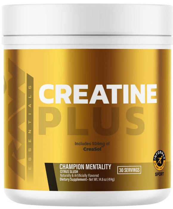Raw Nutrition Creatine Plus HMB Blue Raspberry|Creatine|Mass For Life|