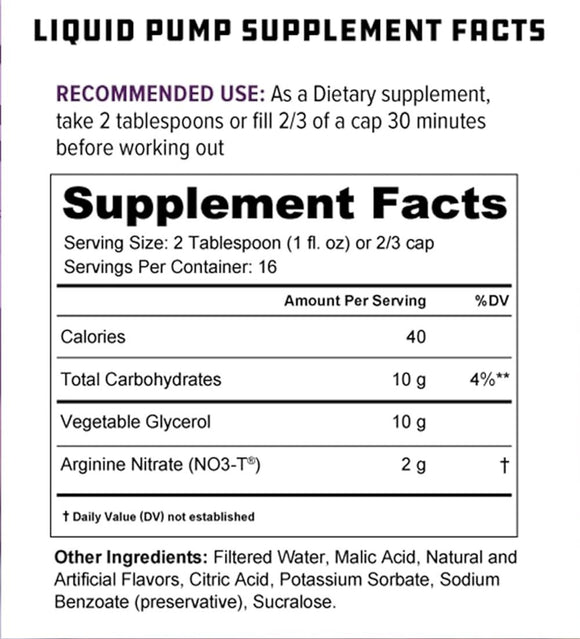 Cutler Nutrition, Liquid Pump, Muscle Pump, Pre-Workout|Pre Workout|Mass For Life|