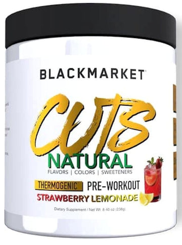 BlackMarket CUTS NATURAL Pre-Workout|Pre-Workout|Mass For Life|