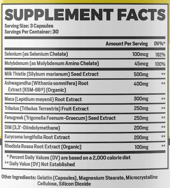 Phase 1 Nutrition CYCLE PHASE 90 Capsules|Test Booster|Mass For Life|