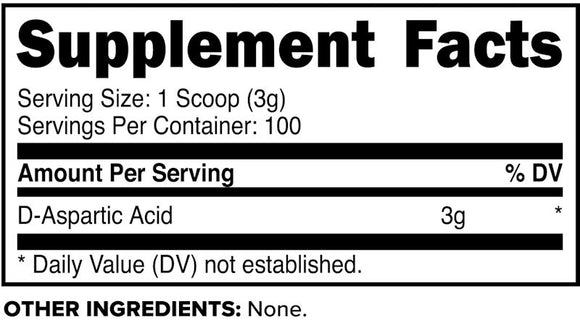 Primaforce D-Aspartic Acid 100 servings 300 grams|Test Booster|Mass For Life|