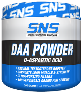 SNS Serious Nutrition Solutions DAA Powder 100 gms 33 serving|D-Aspartic Acid|Mass For Life|