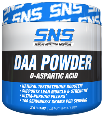SNS Serious Nutrition Solutions DAA Powder 100 gms 33 serving|D-Aspartic Acid|Mass For Life|