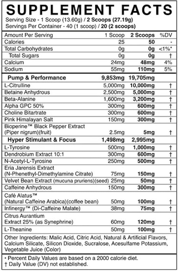 BlackMarket Labs DEFY Hyper-Stimulant Pre-workout