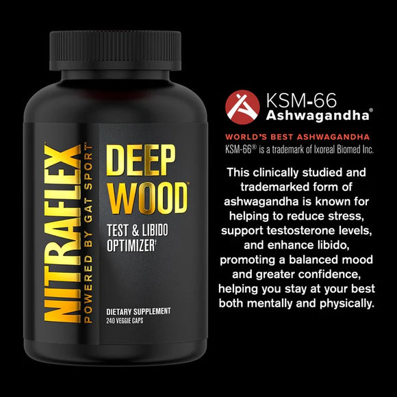 GAT Sport Nitraflex Deep Wood|Test Booster|Mass For Life|