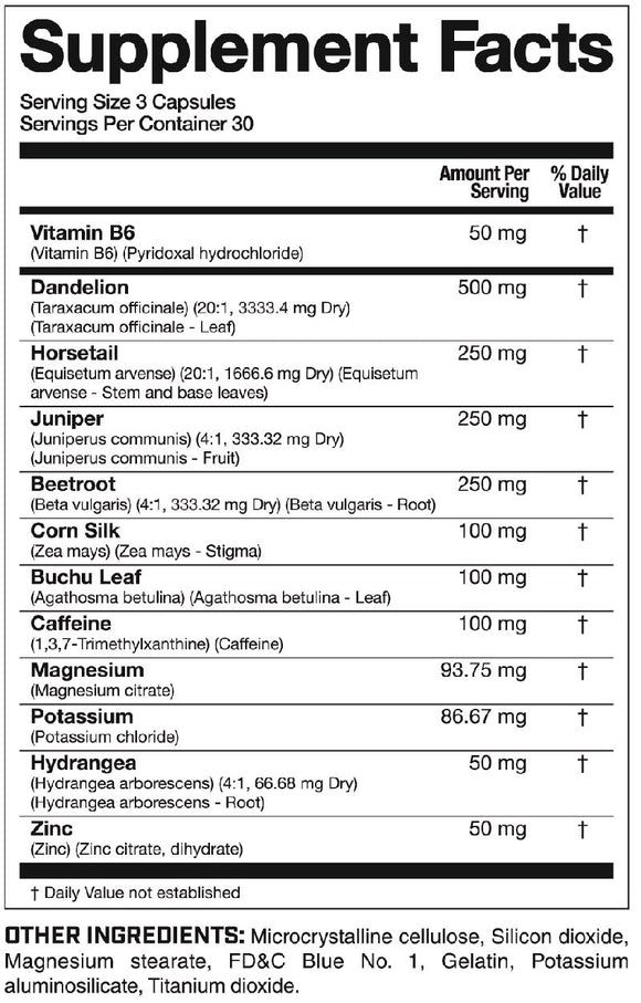Magnum Nutraceuticals Drip Dry Diuretic 90 Capsules|Diuretics|Mass For Life|