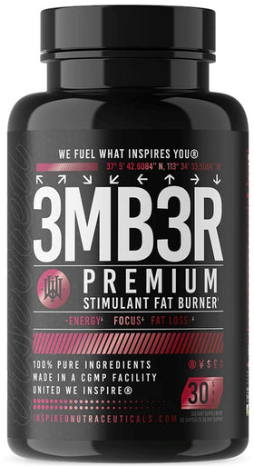 Inspired Nutraceuticals 3MB3R Stimulant Fat Burner|Fat Burner|Mass For Life|