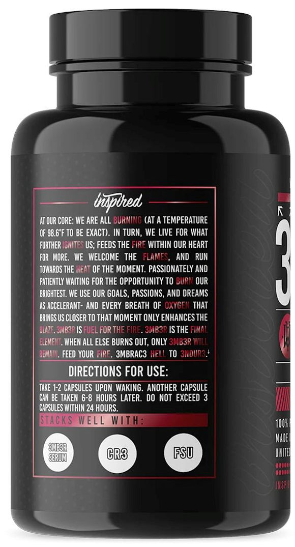 Inspired Nutraceuticals 3MB3R Stimulant Fat Burner|Fat Burner|Mass For Life|