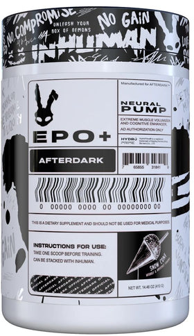 AfterDark Supplements EPO+ Neural Pumps|Pre-Workout|Mass For Life|