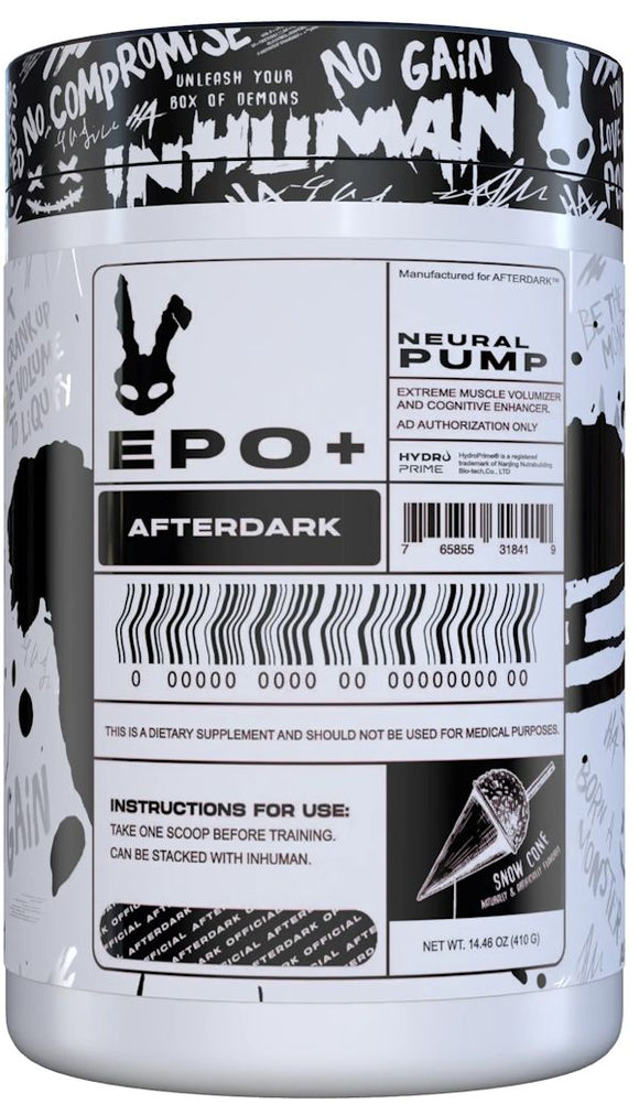 AfterDark Supplements EPO+ Neural Pumps|Pre-Workout|Mass For Life|
