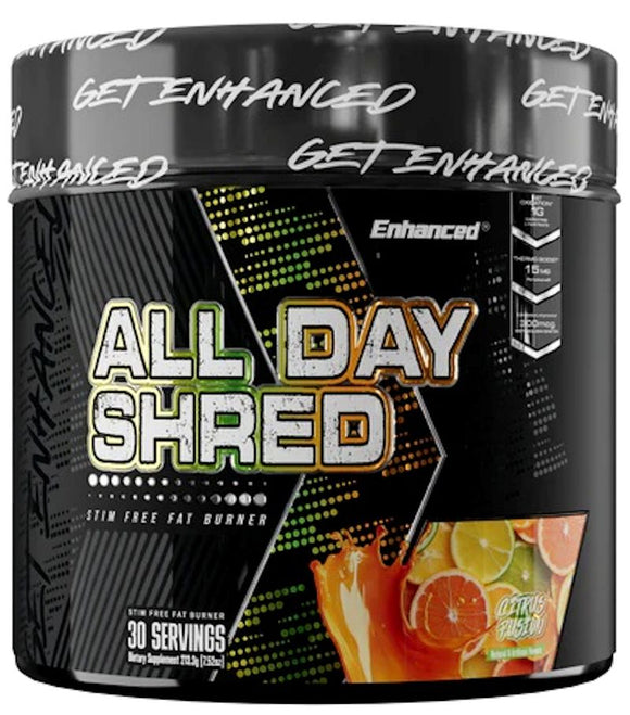 Enhanced Labs All Day Shred Fat Burner Pre-Workout 30 Servings|Pre-Workout|Mass For Life|