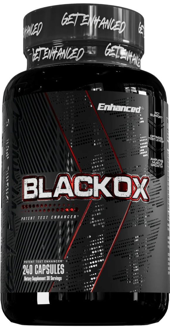 Enhanced Labs Black Ox High Potency 240 Caps|Test Booster|Mass For Life|