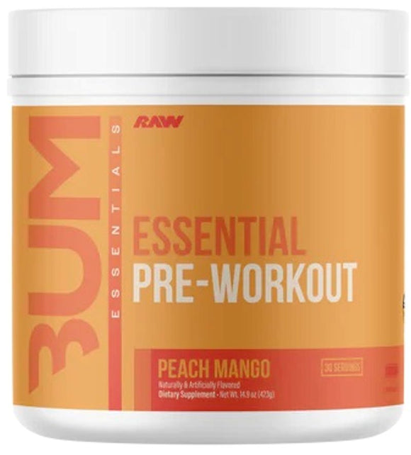 Raw Nutrition Essential Pre-Workout|Pre Workout|Mass For Life|