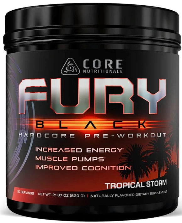 Core FURY BLACK Pre-Workout High Stim|Pre Workout|Mass For Life|