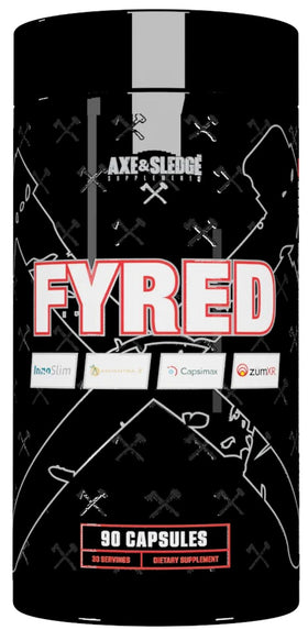 Axe & Sledge Fyred Fat Burner 90 Caps|Fat Burner|Mass For Life|