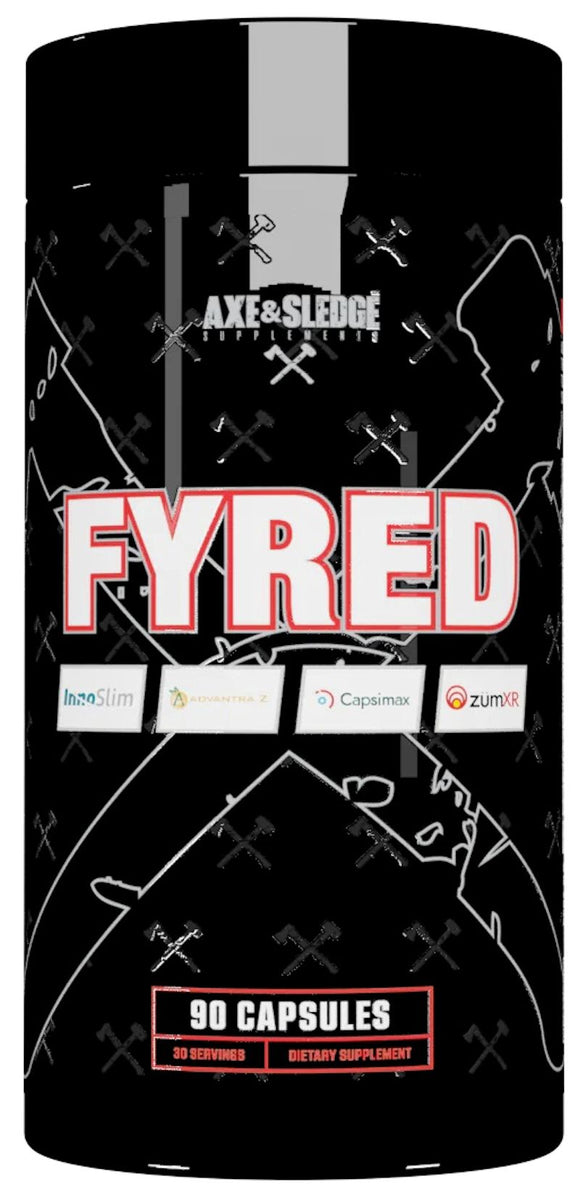 Axe & Sledge Fyred Fat Burner 90 Caps|Fat Burner|Mass For Life|