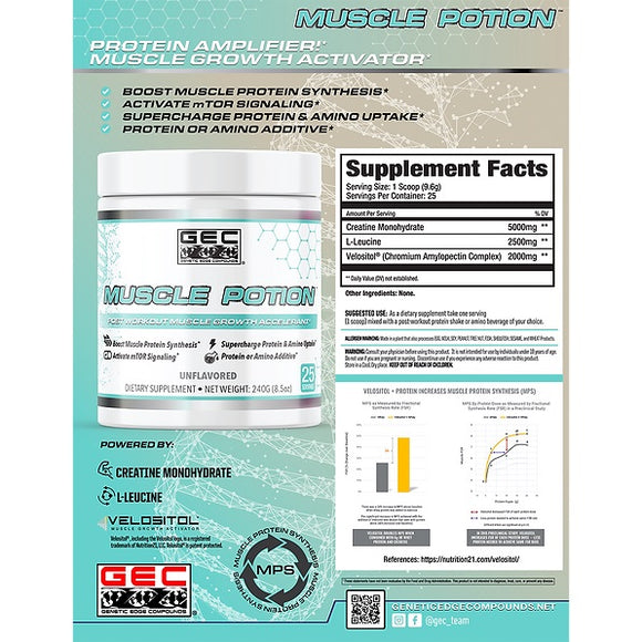 GEC Muscle Potion|Muscle Pumps|Mass For Life|