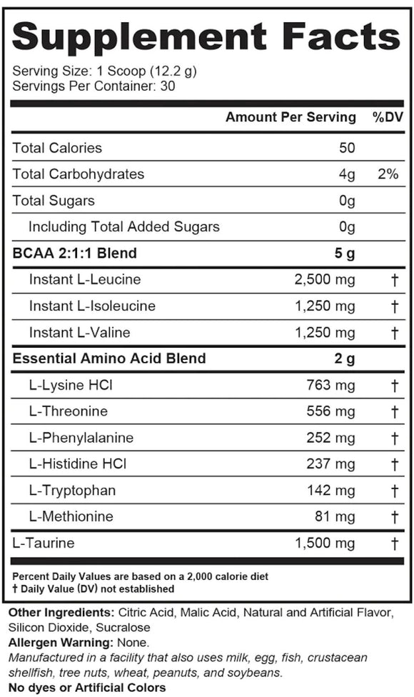 Cutler Nutrition Generate, EAAs, BCAAs, Full Aminos|BCAAs|Mass For Life|