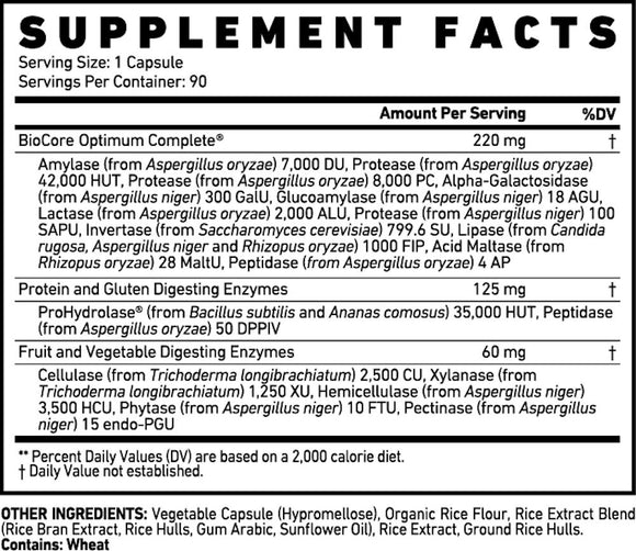 Ghost Basics Digestive Enzymes 90 Veggie Capsules