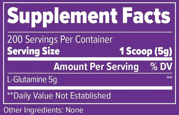 FinaFlex Pure Glutamine 1000gm 200 servings|Glutamine|Mass For Life|