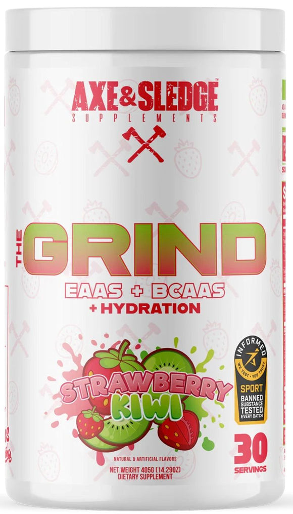 Axe & Sledge The Grind EAAs+ Hydration Strawberry Kiwi (Copy)|BCAA|Mass For Life|