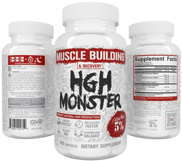 5% Nutrition HGH Monster Overnight Recovery & Muscle Builder|Muscle Builder|Mass For Life|