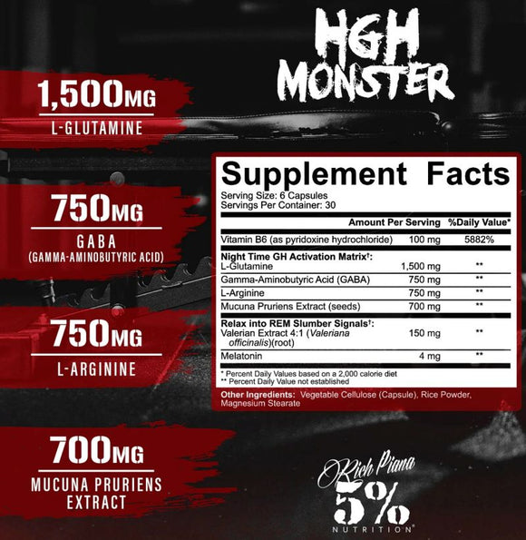 5% Nutrition HGH Monster Overnight Recovery & Muscle Builder|Muscle Builder|Mass For Life|