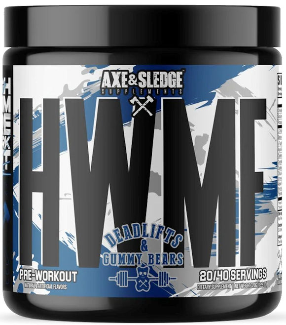 Axe & Sledge HWMF Pre-Workout High-Stimulant Sour Citrus|Pre Workout|Mass For Life|