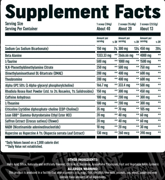 HTLT Hardcor3D High Stim Preworkout|Pre Workout|Mass For Life|