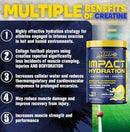 MHP Impact Hydration Electrolytes + Creatine Lemon Lime - 30 Servings|Creatine|Mass For Life|
