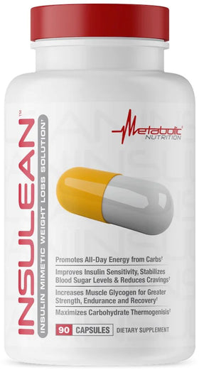 Metabolic Nutrition Insulean Powerful Insulin Mimetics 90 Capsules|Sugar Control|Mass For Life|