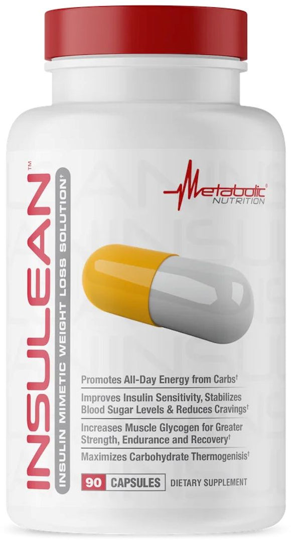 Metabolic Nutrition Insulean Powerful Insulin Mimetics 90 Capsules|Sugar Control|Mass For Life|
